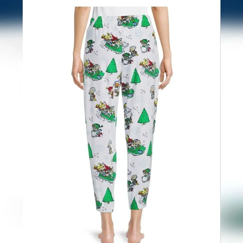 Rugrats Women's Plus Christmas Plush Joggers "Baby, it's cold outside" - Picture 2 of 5